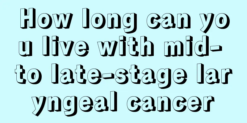 How long can you live with mid- to late-stage laryngeal cancer