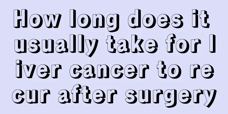 How long does it usually take for liver cancer to recur after surgery