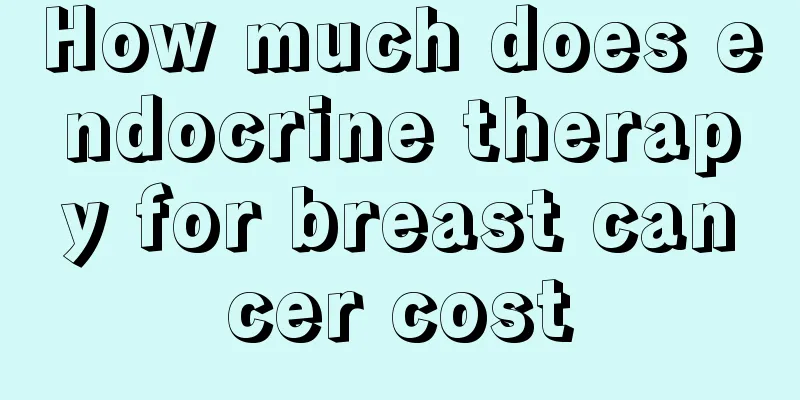 How much does endocrine therapy for breast cancer cost
