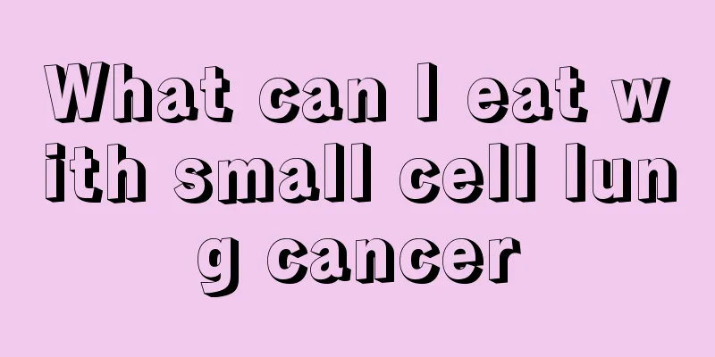 What can I eat with small cell lung cancer