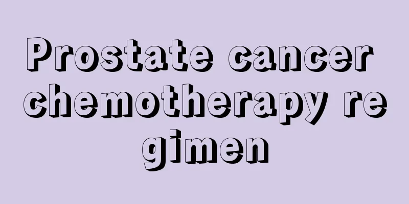 Prostate cancer chemotherapy regimen