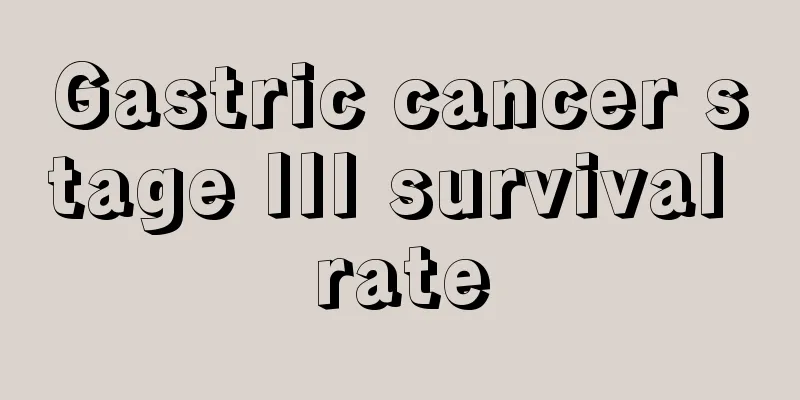 Gastric cancer stage III survival rate