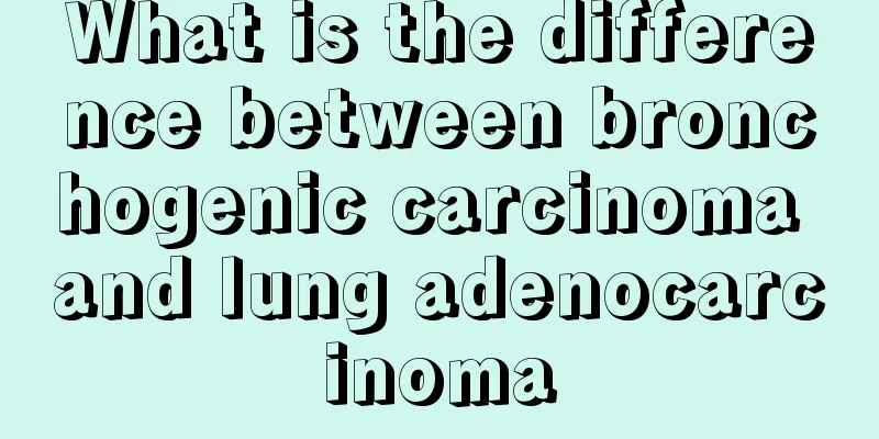 What is the difference between bronchogenic carcinoma and lung adenocarcinoma