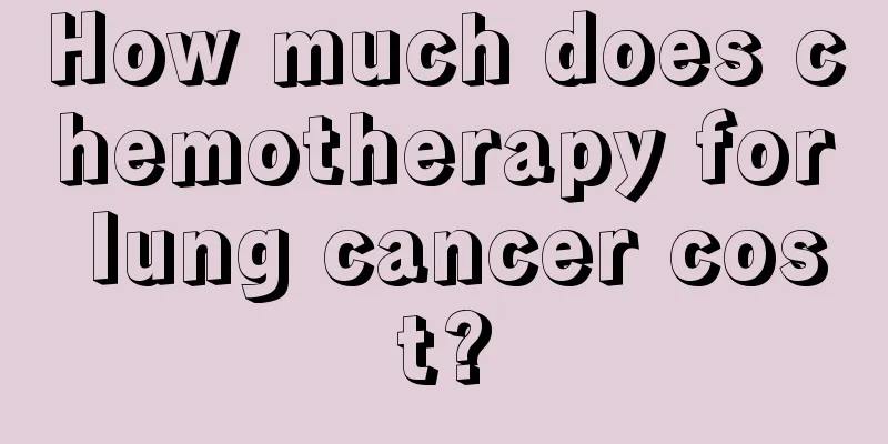 How much does chemotherapy for lung cancer cost?