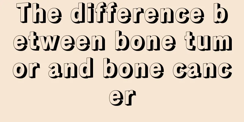 The difference between bone tumor and bone cancer