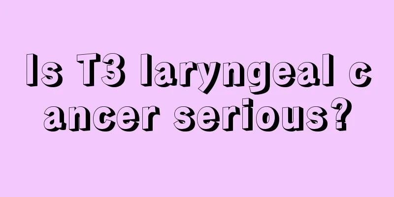 Is T3 laryngeal cancer serious?