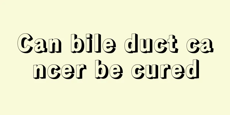 Can bile duct cancer be cured