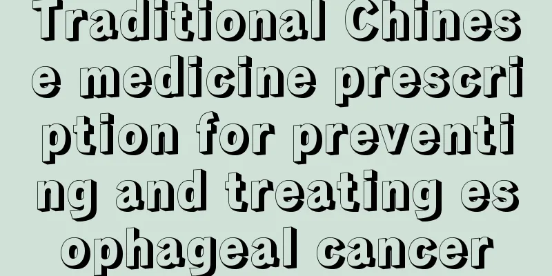 Traditional Chinese medicine prescription for preventing and treating esophageal cancer