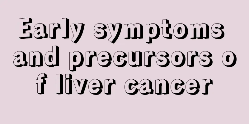 Early symptoms and precursors of liver cancer