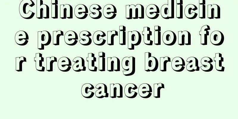 Chinese medicine prescription for treating breast cancer