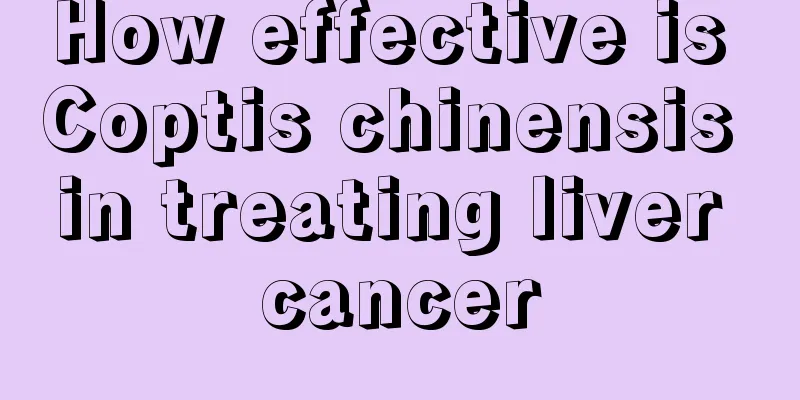 How effective is Coptis chinensis in treating liver cancer