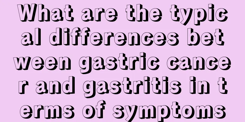 What are the typical differences between gastric cancer and gastritis in terms of symptoms
