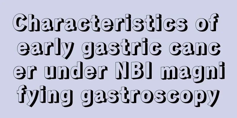 Characteristics of early gastric cancer under NBI magnifying gastroscopy