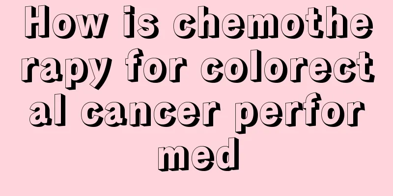 How is chemotherapy for colorectal cancer performed