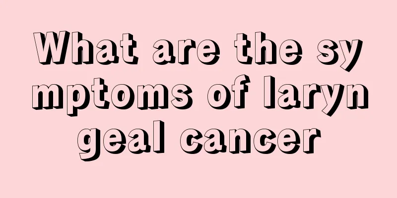What are the symptoms of laryngeal cancer