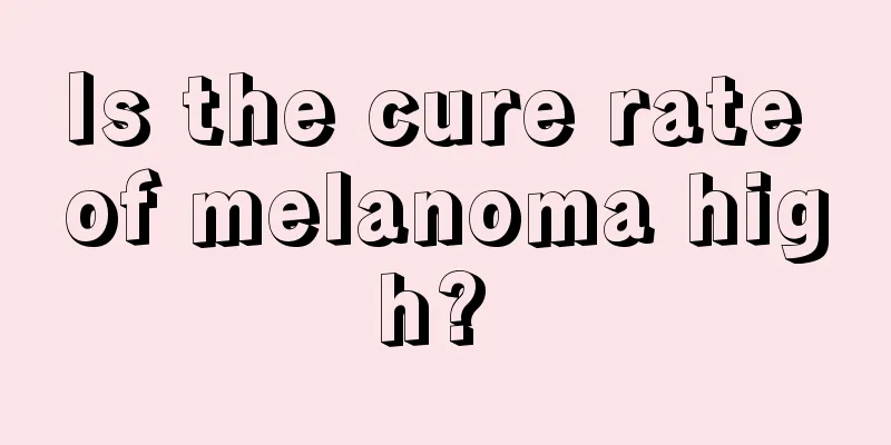 Is the cure rate of melanoma high? 