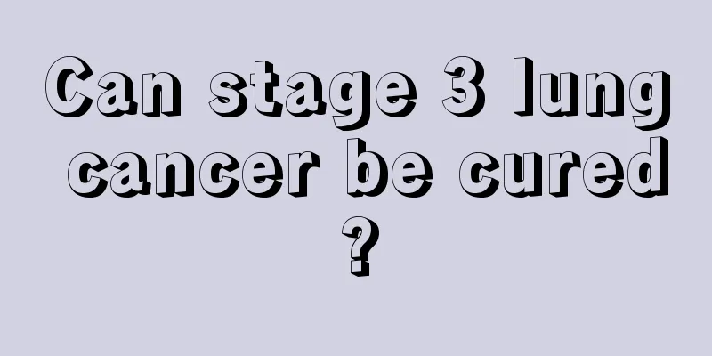Can stage 3 lung cancer be cured?