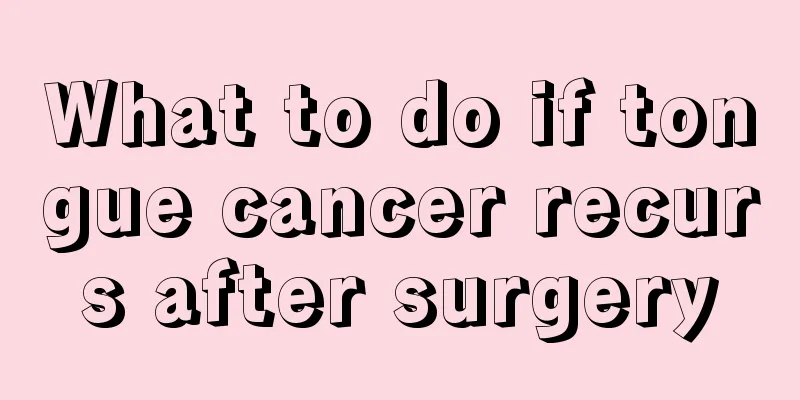 What to do if tongue cancer recurs after surgery