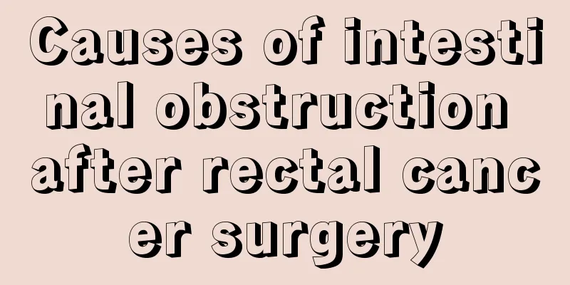 Causes of intestinal obstruction after rectal cancer surgery