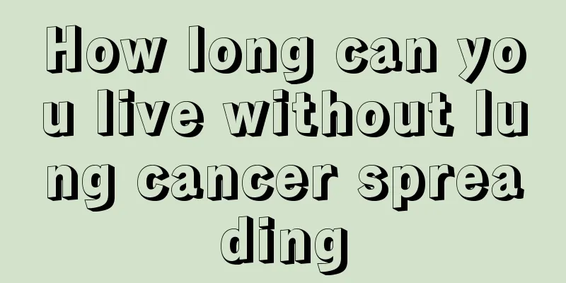 How long can you live without lung cancer spreading
