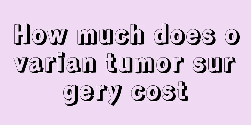 How much does ovarian tumor surgery cost