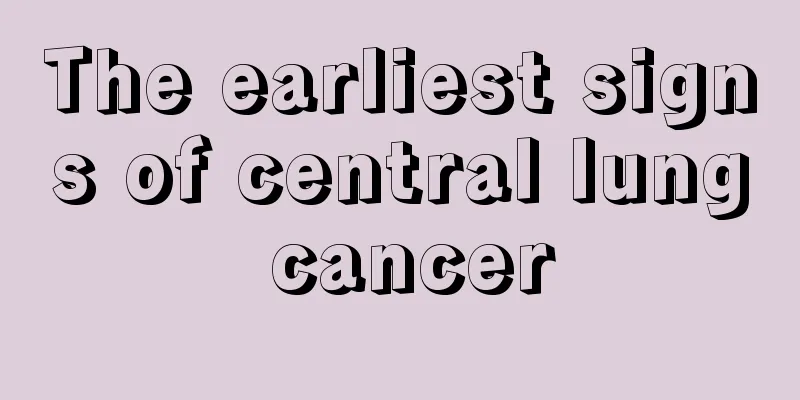 The earliest signs of central lung cancer