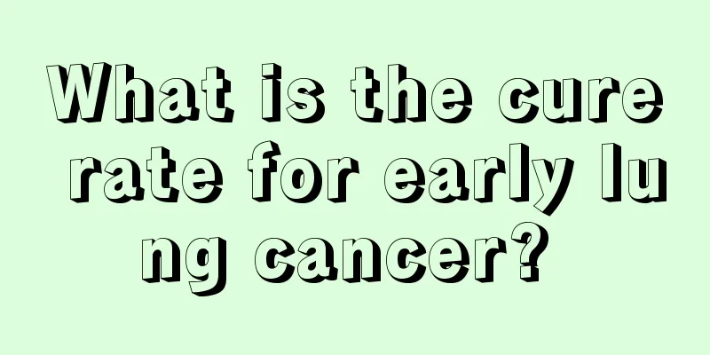 What is the cure rate for early lung cancer? 