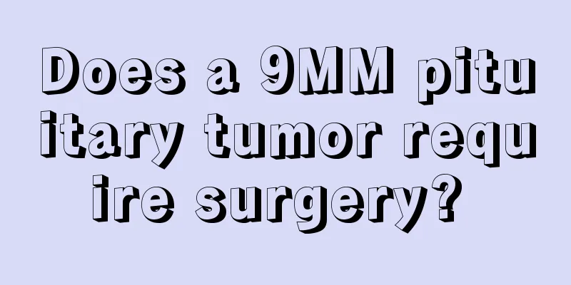 Does a 9MM pituitary tumor require surgery? 