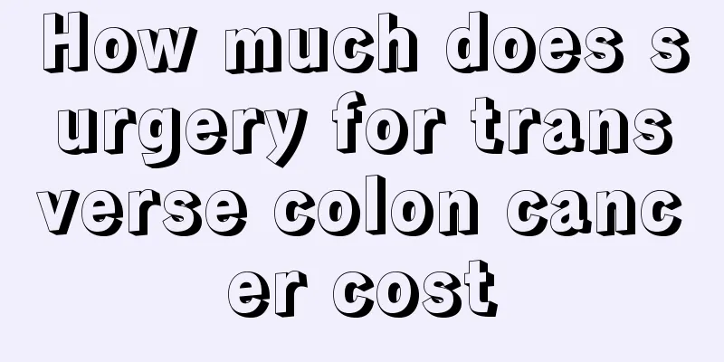 How much does surgery for transverse colon cancer cost