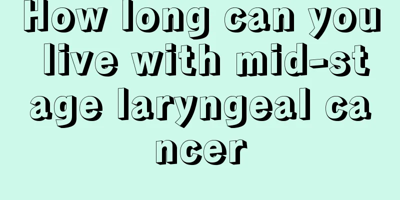 How long can you live with mid-stage laryngeal cancer