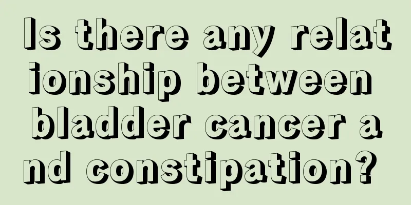 Is there any relationship between bladder cancer and constipation? 