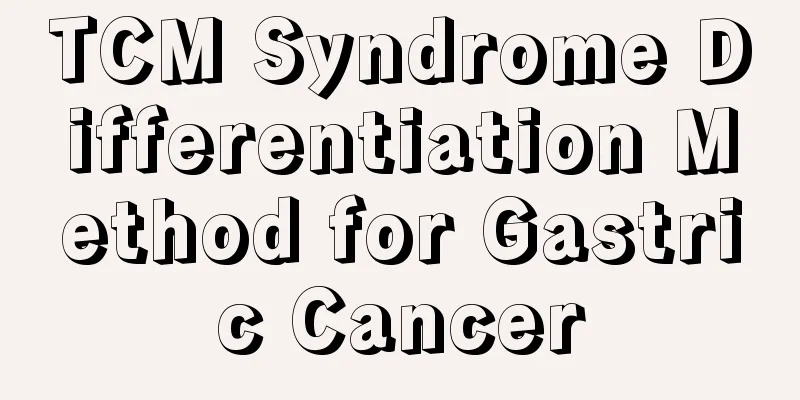 TCM Syndrome Differentiation Method for Gastric Cancer