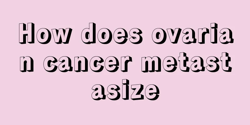 How does ovarian cancer metastasize