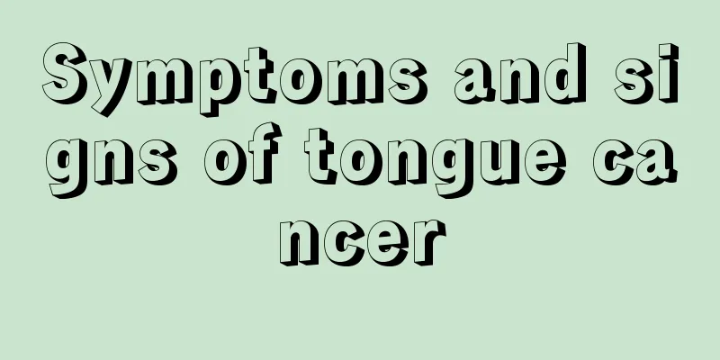 Symptoms and signs of tongue cancer