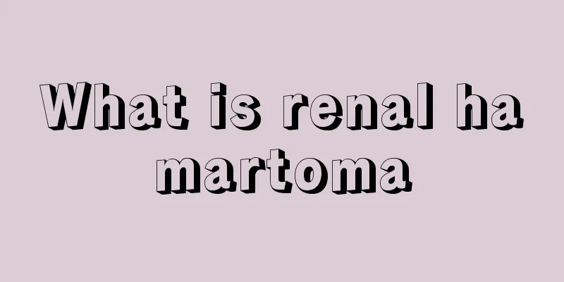 What is renal hamartoma