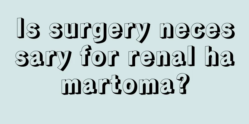 Is surgery necessary for renal hamartoma?