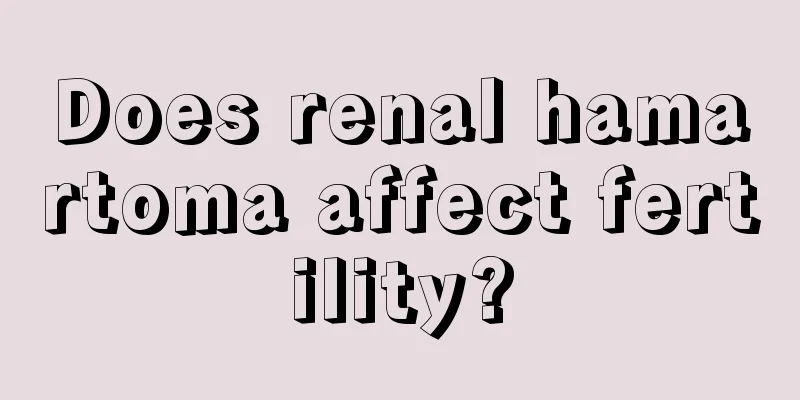 Does renal hamartoma affect fertility?