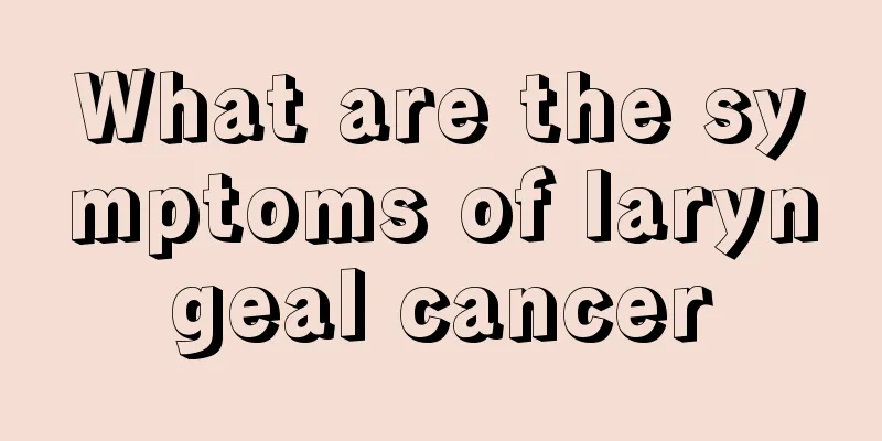 What are the symptoms of laryngeal cancer