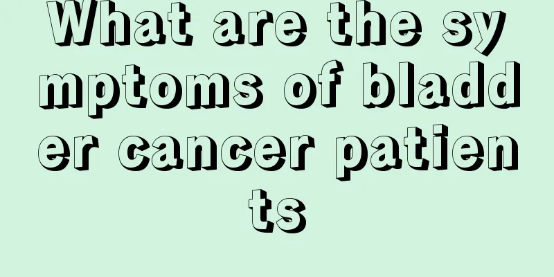 What are the symptoms of bladder cancer patients