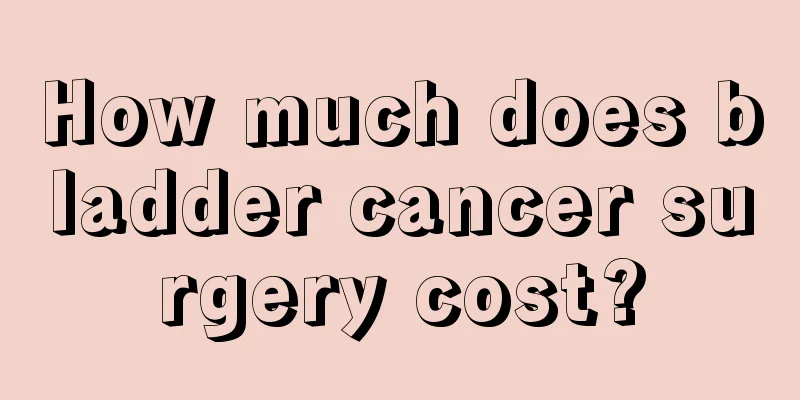 How much does bladder cancer surgery cost?