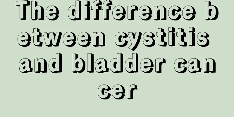 The difference between cystitis and bladder cancer