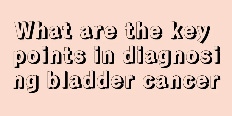 What are the key points in diagnosing bladder cancer