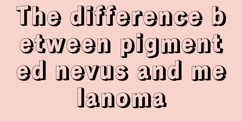 The difference between pigmented nevus and melanoma
