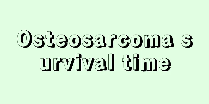 Osteosarcoma survival time