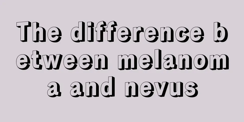 The difference between melanoma and nevus