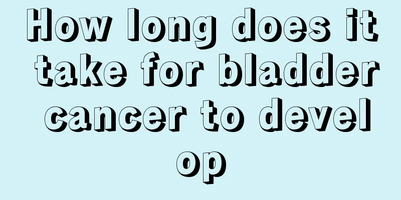 How long does it take for bladder cancer to develop