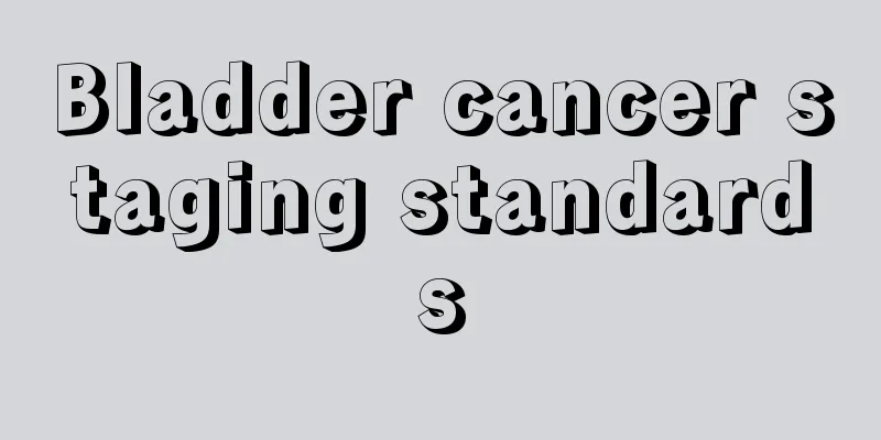 Bladder cancer staging standards