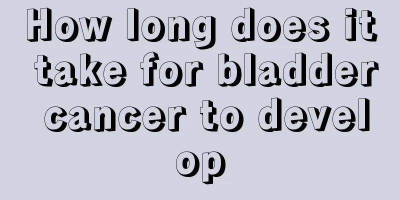 How long does it take for bladder cancer to develop