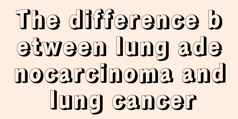 The difference between lung adenocarcinoma and lung cancer