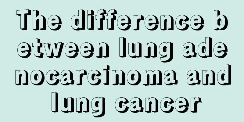 The difference between lung adenocarcinoma and lung cancer